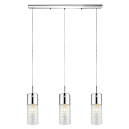 EGLO Chrome Diamond 3x60W Trestle Hanging Light in Chrome Finish 200123A